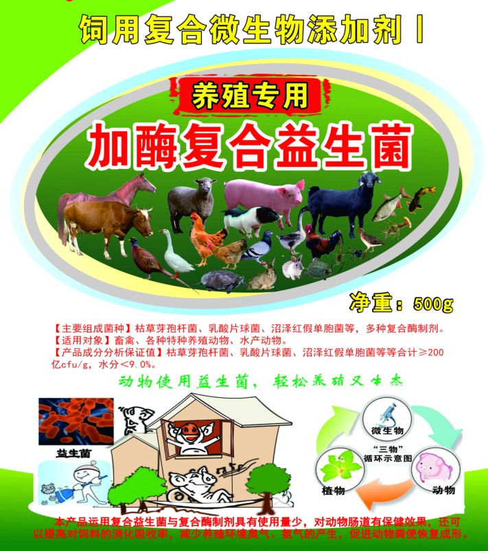 養殖專用加酶復合益生菌，養豬復合益生菌，養雞復合益生菌，鴨鵝養殖復合益生菌，牛羊養殖復合益生菌，特種動物養殖復合益生菌，水產養殖復合益生菌